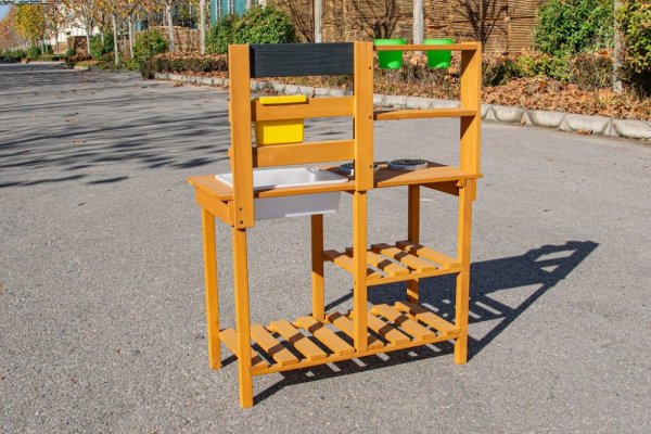 2Kids Toys Holz-Gartenküche mit Spülbecken