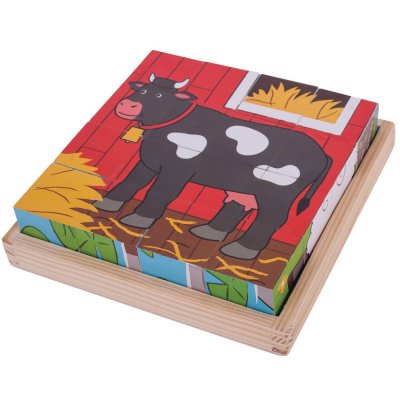 Bigjigs Toys Obrazkowe kostki farma