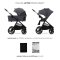KINDERKRAFT Kombinirani voziček Nea 2 2v1 Dark Grey