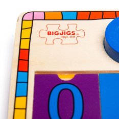 Bigjigs Toys Tabla za vstavljanje s številkami