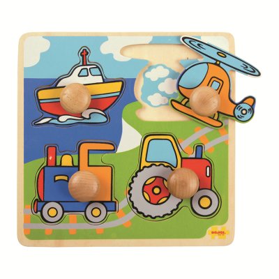 Bigjigs Toys Puzzle de encaixe Transportes