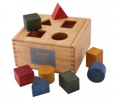 Wooden Story Třídící box - Duhový