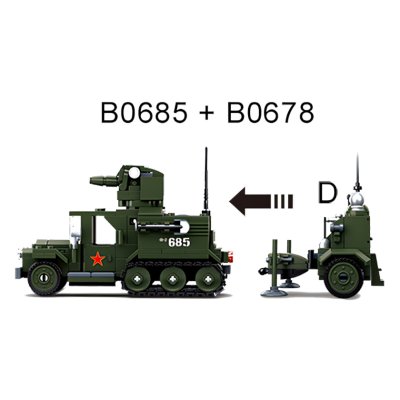 Sluban WWII M38-B0678D 4-i-1 Min Detektor