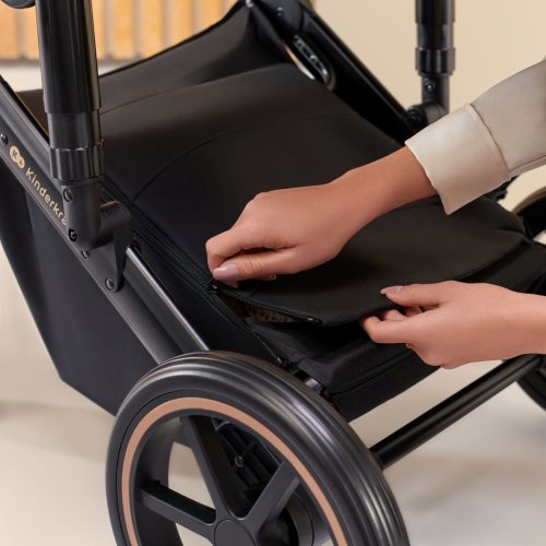 KINDERKRAFT SELECT Детска количка комбинирана 3 в 1 Prime 2 Shadow Grey, Premium