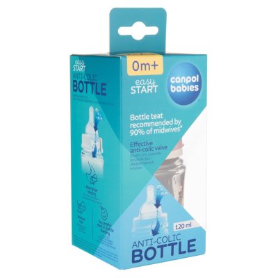 CANPOL BABIES Weithalsflasche Bonjour Paris 120 ml rosa