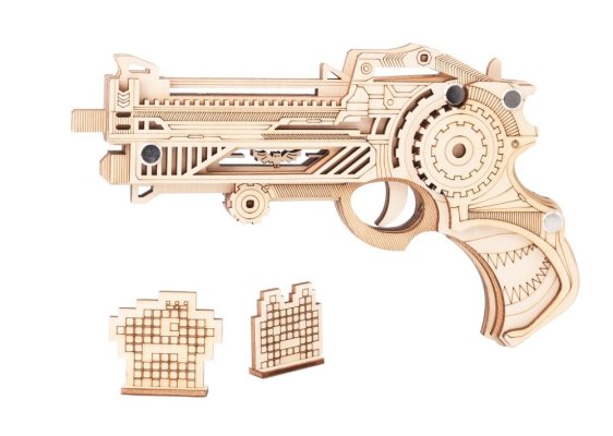 Woodcraft Puzzle 3D din lemn Arma cu elastice Virbius
