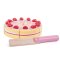 Bigjigs Toys Holz-Schneidekuchen mit Erdbeeren