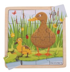 Puzzle Bigjigs Toys Kaczka z kaczątkiem