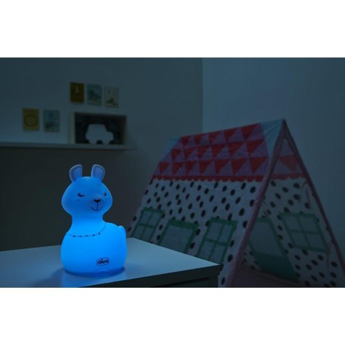 CHICCO Lamp nachtlampje oplaadbaar, draagbaar Sweet Lights - Lama