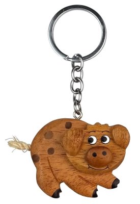 2Kids Toys Drewniany breloczek duży Świnka