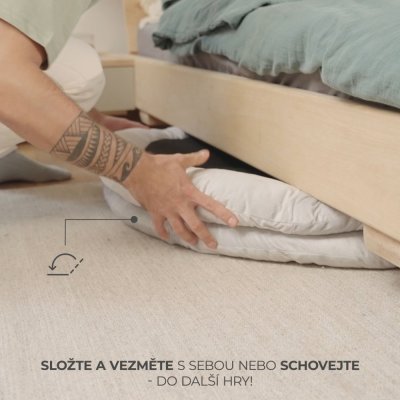 KINDERKRAFT Speelkleed met speelboog Cozyplay Lichtgrijs