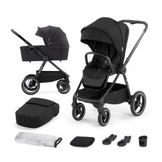 KINDERKRAFT SELECT Cochecito combinado Nea 2en1 Midnight Black, Premium