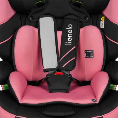 LIONELO Bilbarnstol Levi One i-Size (76-150 cm) Pink Rose
