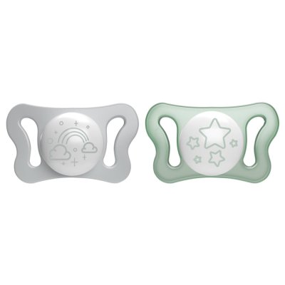 CHICCO Schnuller Physio Micro Silikon 0-2m Nacht 2 Stk