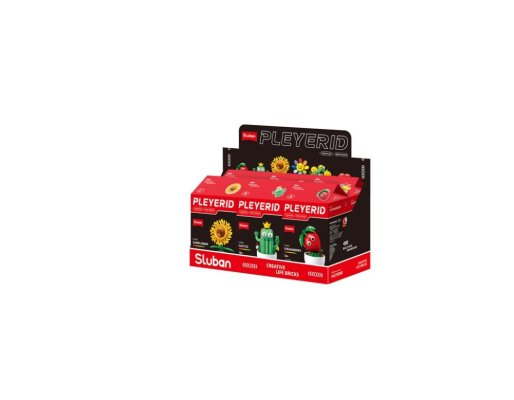 Sluban Flowers M38-B1073 Fleurs avec des yeux petit Présentoir 6 pcs