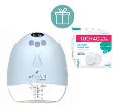 BABYONO Megan Electric Hands-Free Breast Pump + 100 Breast Pads + 40 FREE
