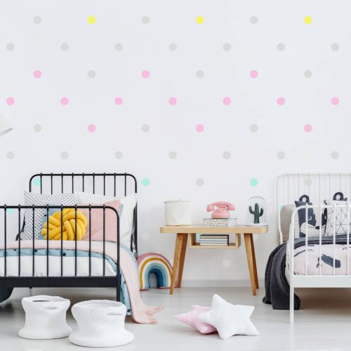 Stickers for children - Pastel dots for the wall