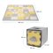 KINDERKRAFT Schaumstoff-Puzzlematte Luno Shapes 185 x 165 cm Gelb, 30 Stück, Premium
