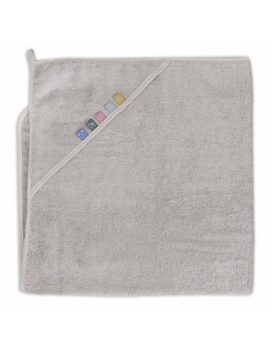 CEBA Hooded towel EcoVero Line 100x100 Moonbeam Ceba