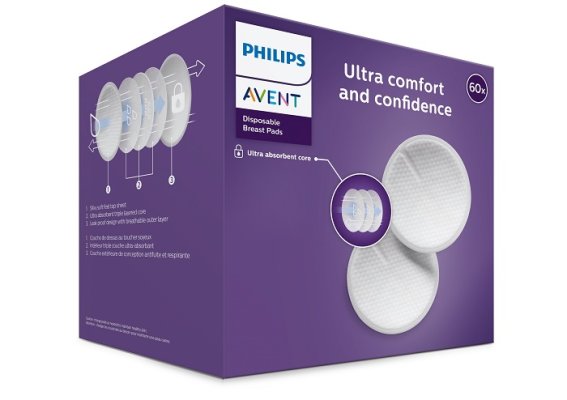 Philips AVENT blazinice za prsi za enkratno uporabo 2x60 kos