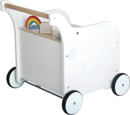 small foot Leseni sprehajalnik Toy Box Slon
