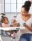 SKIP HOP Ess-Set mit Tasse, 5-teilig, Easy-Feed Mealtime Set, Blaugrün/Grau, ab 6 Monaten