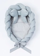 BELISIMA Gnezdo za dojenčka Cop Grey 85x55 cm