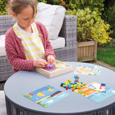 Bigjigs Toys Drveni mozaik Plaža