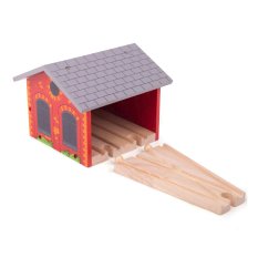 Bigjigs Rail Ciglano spremište za dva vlakića