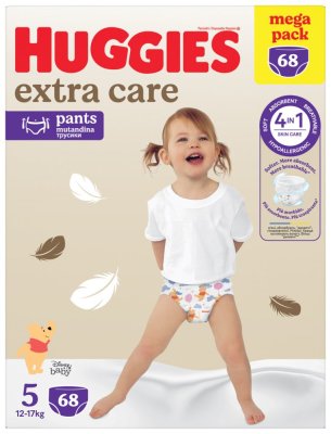 HUGGIES® Mutandina Pannolino Monouso Extra Care Pants taglia 5 (12-17 kg), 68 pz BOX