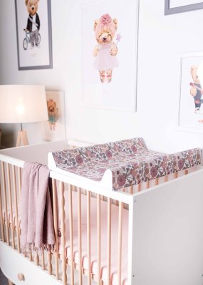 CEBA BABY Podložka přebalovací 2-hranná s pevnou deskou (50x70) Basic Garden