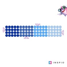 Blue wall stickers - dots and balls