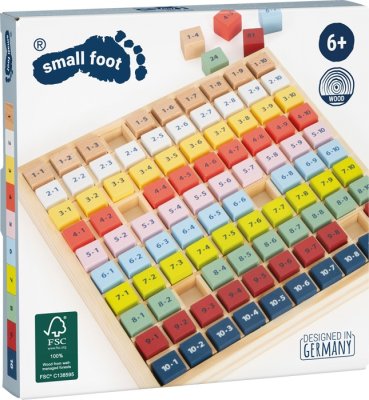 small foot Drewniana tabliczka edukacyjna mnożenia