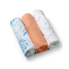BABYONO Super soft muslin pelene 3 kom - narančaste