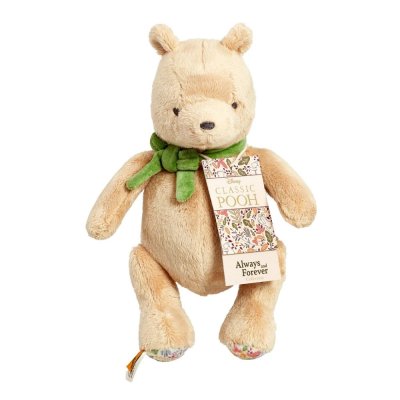 Rainbow Plush Winnie the Pooh with Green Bow 22 cm