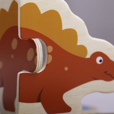 Bigjigs Toys Drewniane puzzle dinozaury