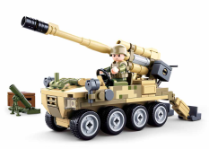 Sluban Army Model Bricks M38-B0751 Mobilni top 8x8 s zemaljskim minobacačem