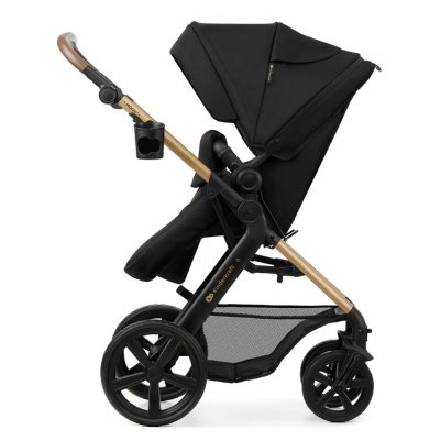 KINDERKRAFT Kombikinderwagen Moov 2 3in1 Pure Black - Schaumstoffräder