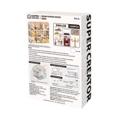 RoboTime Drewniane puzzle 3D Miniatura Domku Przytulna Jadalnia