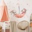 Children's wall stickers - Bunnies on an umbrella