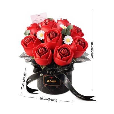 RoboTime Puzzle 3D Bukiet czerwonych róż