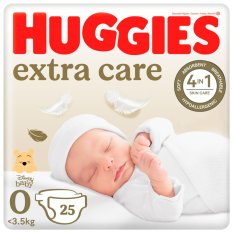 HUGGIES® Pleny jednorázové Extra Care 0 (do 4 kg) 25 ks