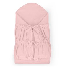 PETITE&MARS Otulacz sznurowany Nurse ze sztywnym wkładem kokosowym Dusty Pink 75x75 cm
