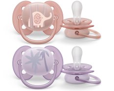 Philips AVENT Suzetă Ultrasoft Premium Animal 0-6m fetiță, 2 buc