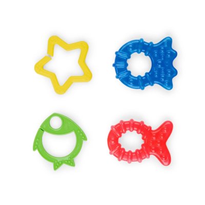 BABY EINSTEIN Beißringe 4er-Pack BPA-frei Cool Critters 3m+