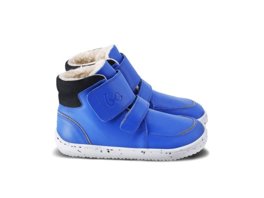 Be Lenka Children's winter barefoot shoes Panda 2.0 - Blue & White