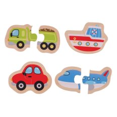 Bigjigs Toys Puzzle Facile Véhicules