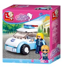Sluban Girls Dream Holidays M38-B0600B Polizistin mit Auto