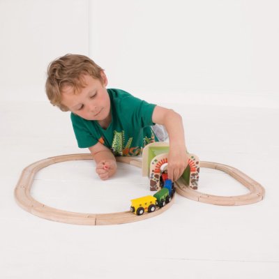 Bigjigs Rail Túnel Ferroviário Duplo