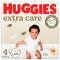 HUGGIES® Extra Care Einwegwindeln Größe 4 (8–16 kg) 60 Stück